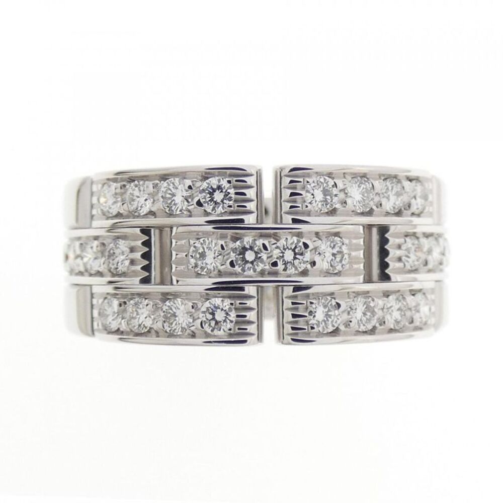 Cartier Maillon Panthère Au750 White Gold Diamond Ring Size 9.5 - Picture 2 of 5